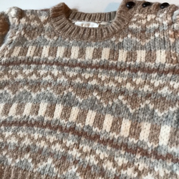 LoveShackFancy Cropped Fair Isle Alpaca Sweater - Picture 6 of 11